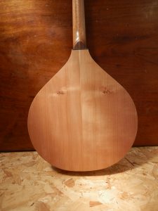 Cherry flat back mandolin