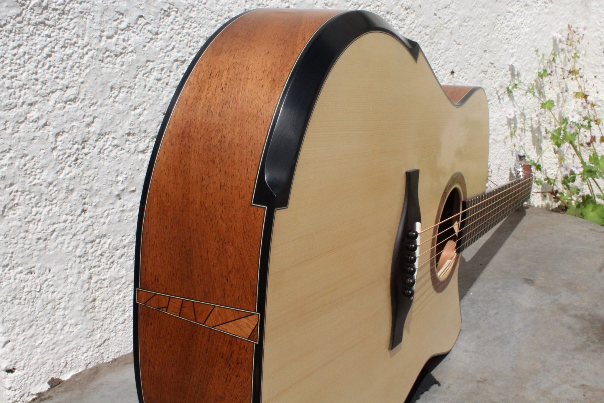 rosewood guitar mozaic tailsplice